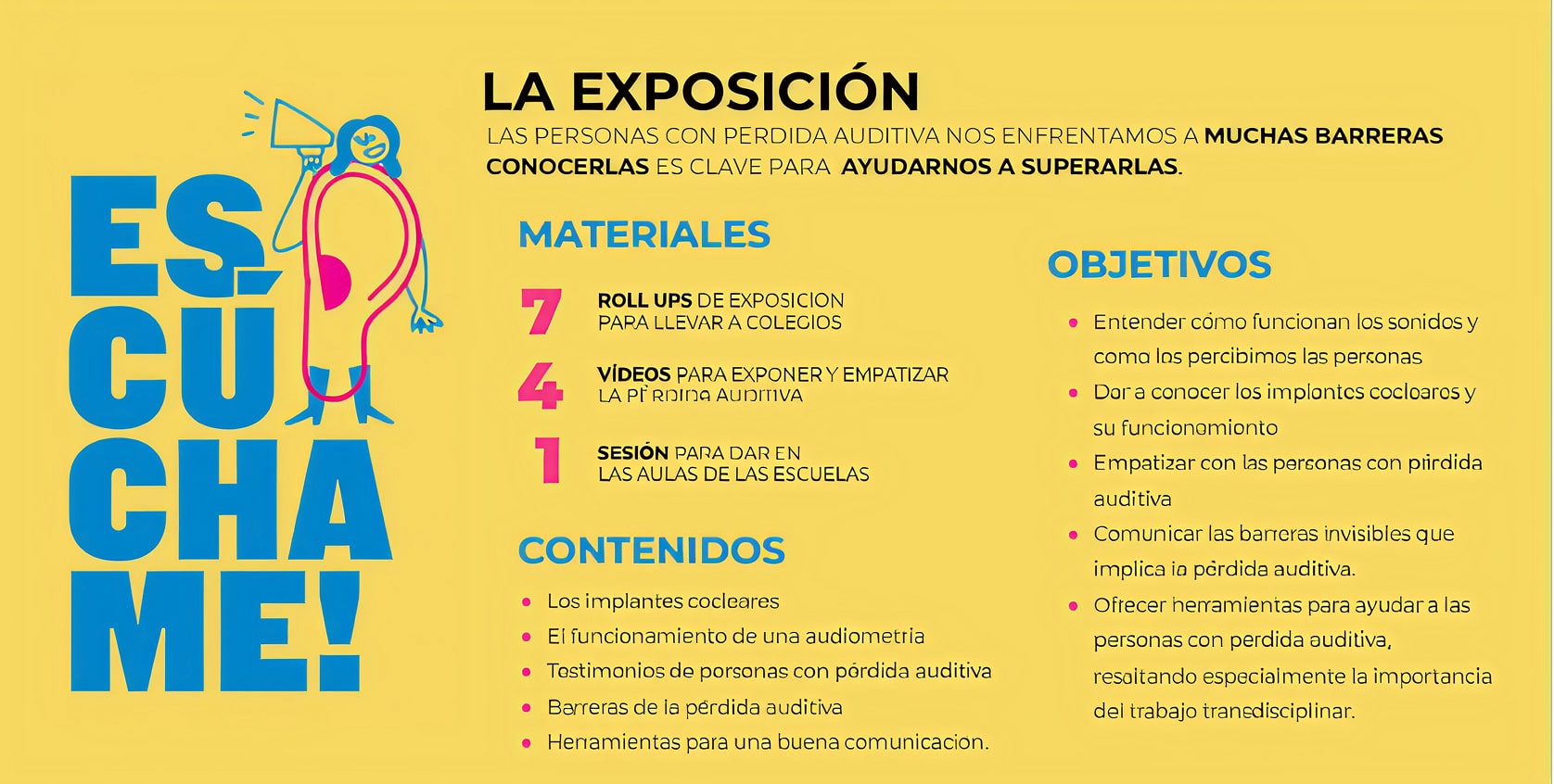 Charlas en centros educativos — ESCOLTA’M / ESCÚCHAME